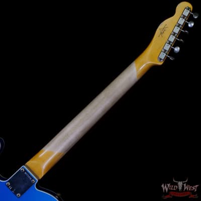 Fender Custom Shop 1962 Telecaster Custom Rosewood Slab Board Hand-Wound Pickups Relic Lake Placid Blue image 5