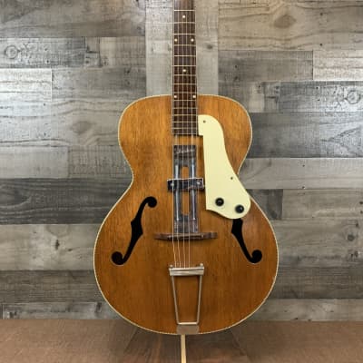 Sherwood H48 2420 Archtop Guitar w/Period Correct Silvertone Pick-up (1950's) w/Original Lifton Hardshell Case image 3
