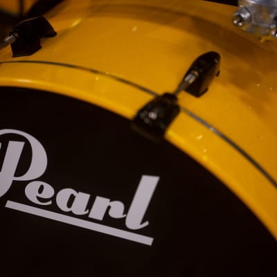 Pearl Masters Premium Maple (Mrp) 6 Piece Drum Kit, Canary Yellow Sparkle Lacquer (Pre Loved) image 11