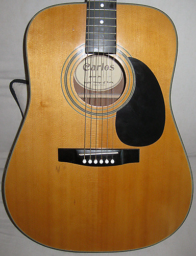 Korean made Carlos Acoustic Dreadnought Guitar