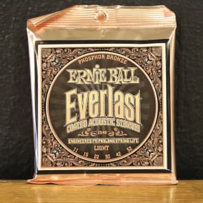 Ernie Ball 2548 Everlast Coated Light Acoustic Guitar Strings, .011 - .052
