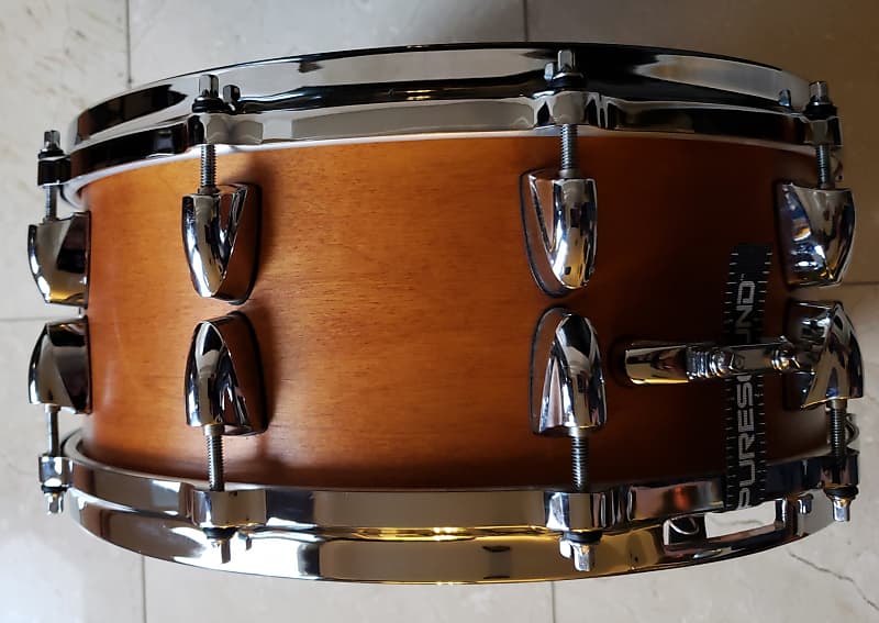 Excellent Yamaha 14x5.5 Maple Custom Absolute Snare In Vintage