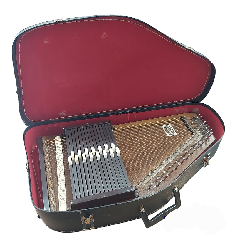 Oscar Schmidt Airline Auto Harp Autoharp 1960s Walnut Reverb