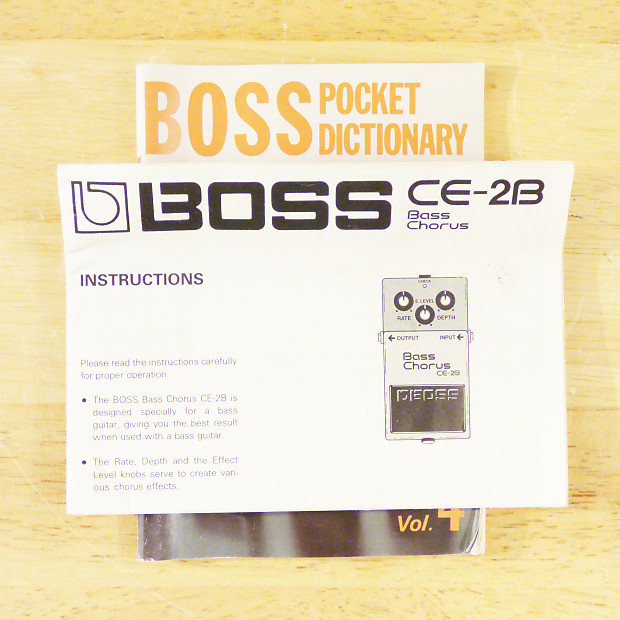 1987 Boss CE-2B Bass Chorus - Made In Japan - Great MIJ Bass