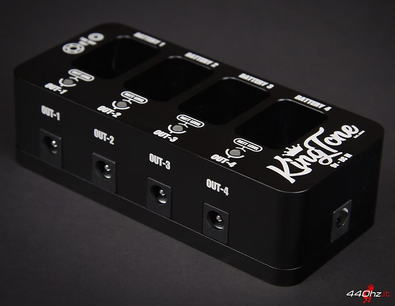 King Tone Guitar Battery Box 4X Black | Reverb