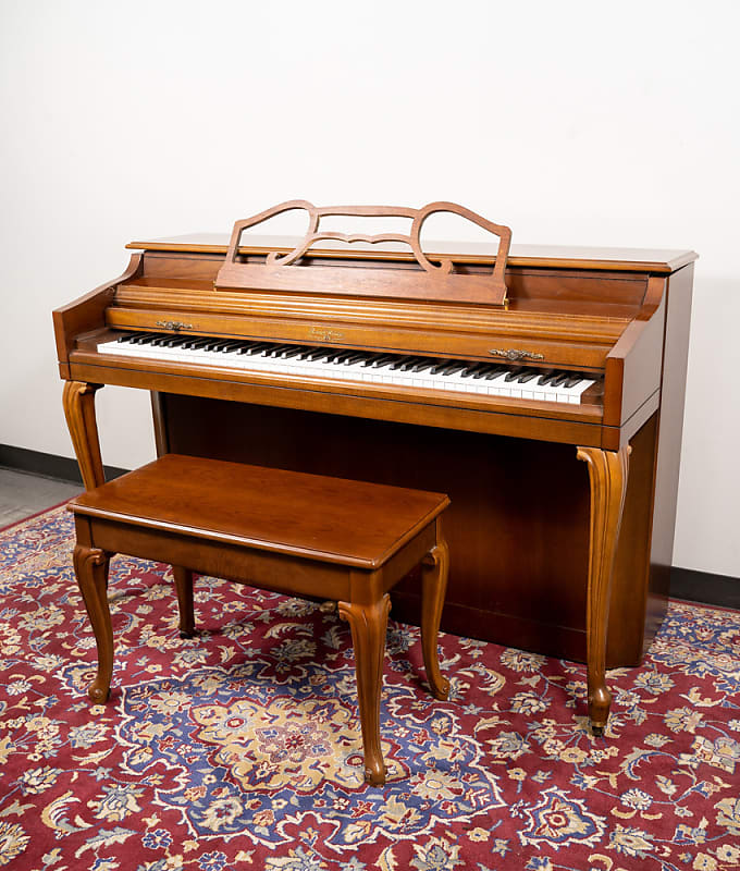 Wurlitzer P150 Upright Piano | Satin Walnut | SN: 1870744 image 1