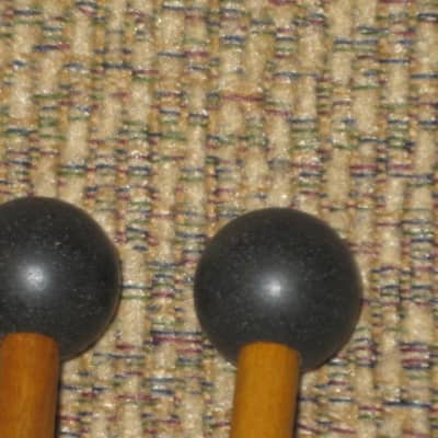 one pair new old stock A+ Mike Balter MB10AB (10AB) Hard Keyboard Mallets, 7/8" phenolic (plastic) round HEADS and natural birch HANDLES - mid to late 1990s (+ packaging) Unwound Series image 20
