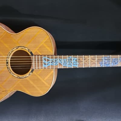 Blueberry NEW IN STOCK Handmade Acoustic Guitar Celtic Motif for sale