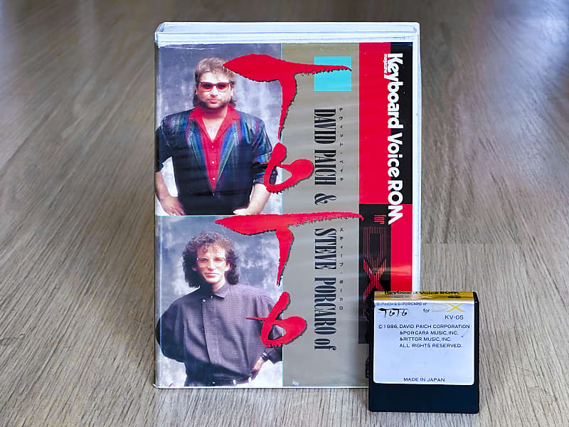 TOTO・KV-05 」DATA CARTRIGE for DX7 Yamaha AViC KV-05 TOTO