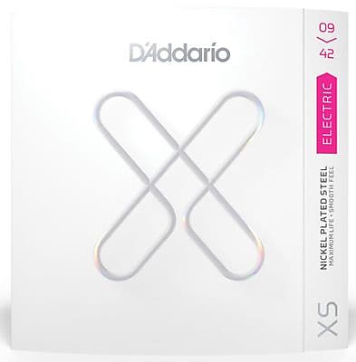 D'Addario XSE0942 XS Nickel Coated 9-42 Extra-Light Gauge Electric Guitar Strings