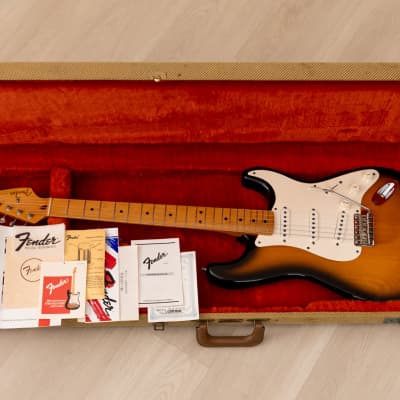 1994 Fender American Vintage '57 Stratocaster Sunburst Near-Mint w/ Hangtags, Case image 24