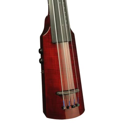 NS Design WAV4c OMNI Bass (E-G) - Transparent Red - Coform Fingerboard WAV4c-OB-(E-G)-TR image 2