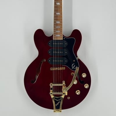 美品❣️Epiphone Riviera Custom P93 Wine Red Open Box Epiphone Riviera Custom P93 Red Royale Hollowbody