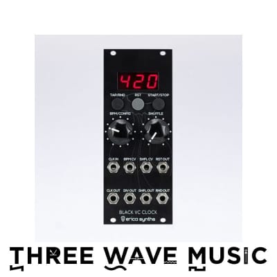 Erica Synths Black VC Clock V2 [Three Wave Music] image 1