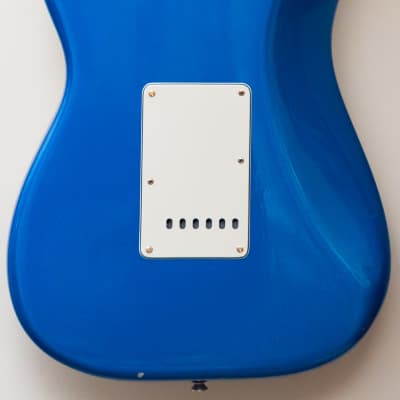 1982 Fender USA The Strat Sapphire Blue sparkle gold hardware maple neck Dan Smith era guitar image 5