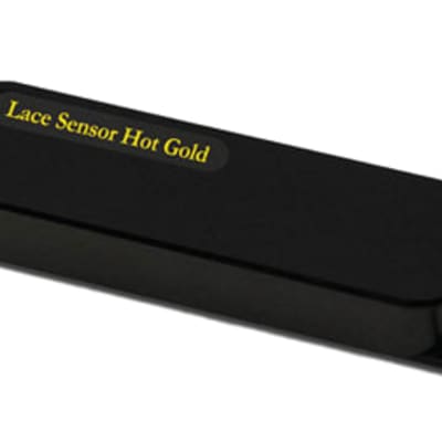 Lace Sensor Hot Gold Single Coil Pickup - Hot Bridge - 13.2k - Black image 1