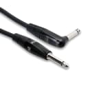 Hosa HGTR-015R 1/4" Straight-to-Right-Angle Pro REAN Guitar Bass Keyboard Instrument Cable 15 ft