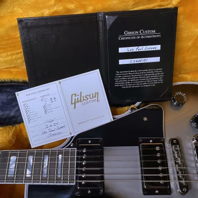 NEW! 2024 Gibson Custom Shop Les Paul Custom - Authorized Dealer - Silverburst - Super RARE! 10.5 - G02268 image 12