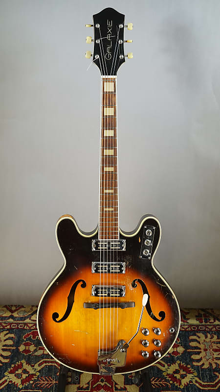 Hopf Galaxie 1960s - Sunburst Semi-Hollow Body Guitar image 1