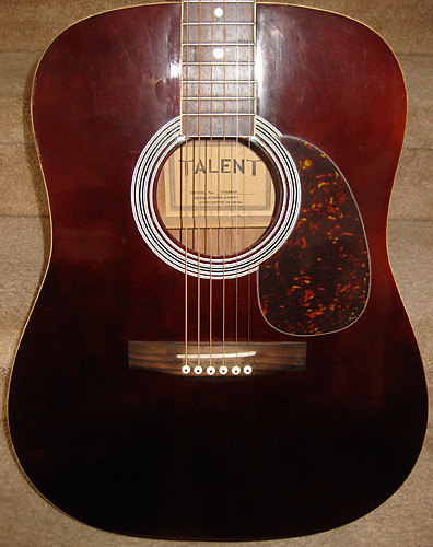 Gibson talent acoustic guitar top