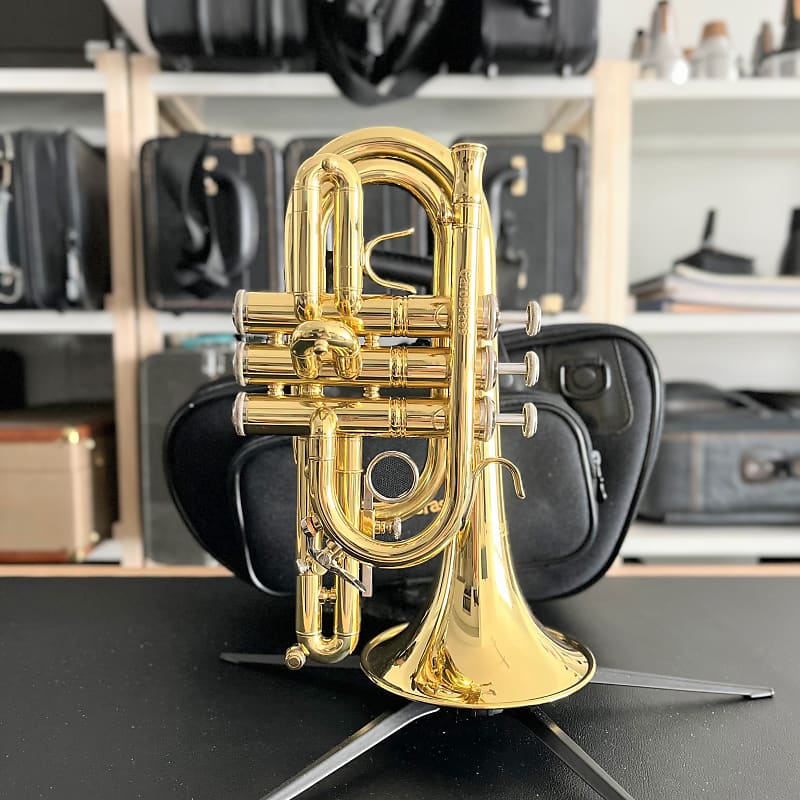 Carol Brass CPT-4000-YLS-C-S C Pocket Trumpet with Satin Finish - Trumpets  for students to pro players - Cornets and Flugelhorns - Sax & Woodwind  and Brass