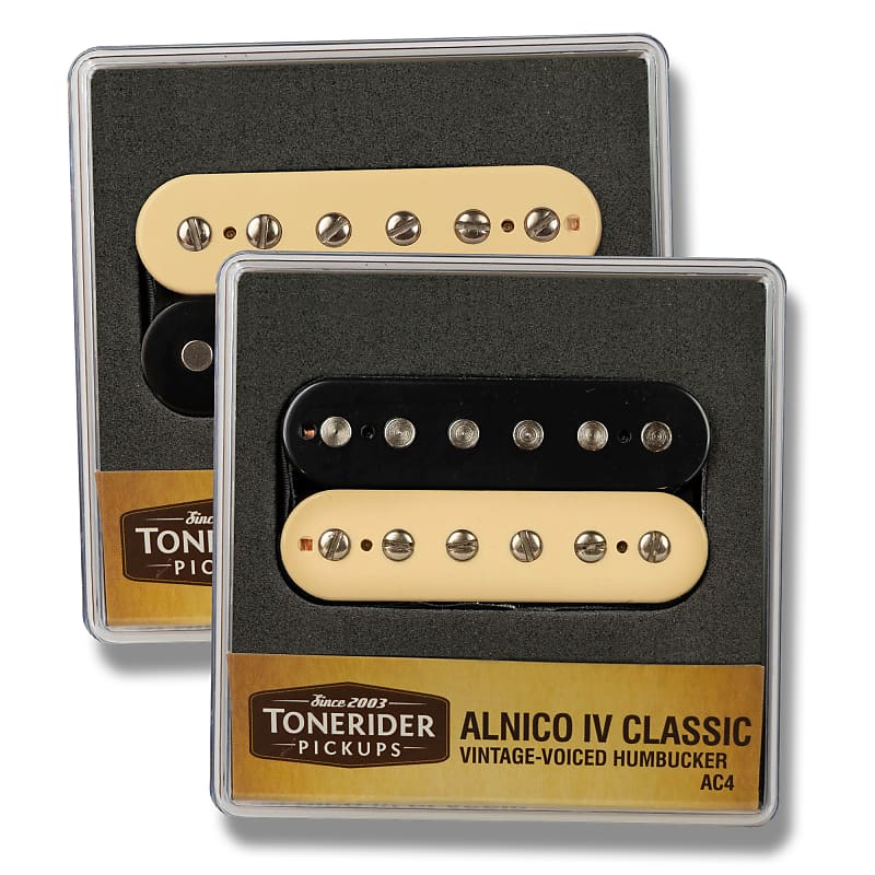 Tonerider Alnico IV Classics Humbucker Pickup Set Zebra