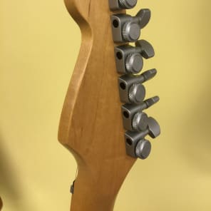 1989 Fender Stratocaster Plus Electric Guitar Black Strat Gold Lace Sensor image 11