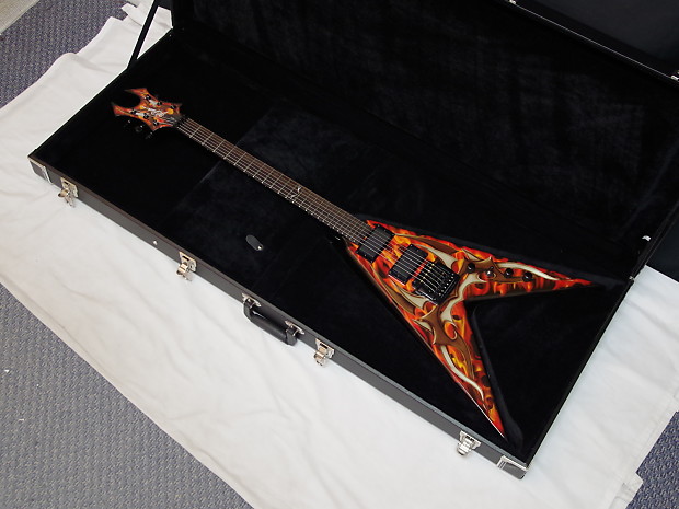 BC RICH Kerry King Speed V Generation 2 signature GUITAR w CASE Tribal Flame