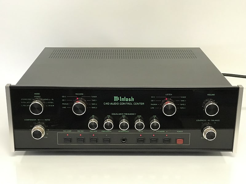 アンプ Macintosh C40 audio control center McIntosh C40 2-Channel Solid State Audio Control Center