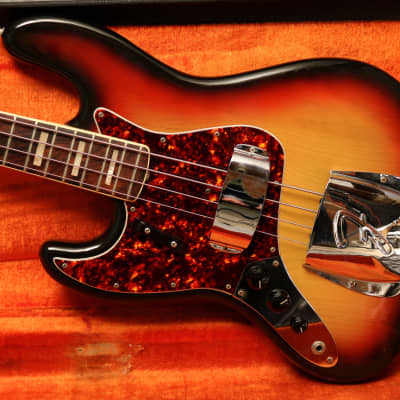 1974 Fender Jazz Bass - Sunburst - Left Handed - OHSC - Exc 9.5/10 Condition image 3