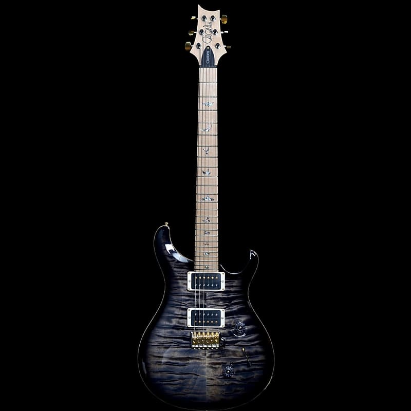 PRS Custom 24 Quilted Maple 10-Top In Charcoal Burst