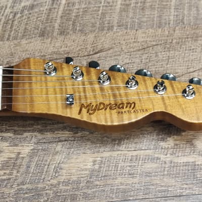 MyDream Partcaster Custom Built - Torch-burned Pinecaster Hepcat 55 image 4