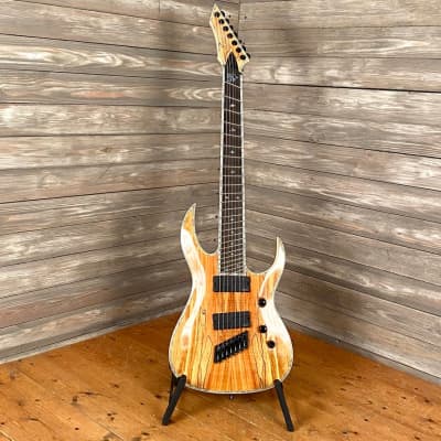 BC Rich Shredzilla 7 string Prophecy Archtop in Spalted Maple (1032) image 7