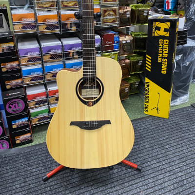 LAG Tramontane TL70DCE electro acoustic guitar in natural finish - Lefthand for sale