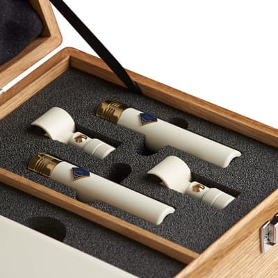 Soyuz 013 TUBE Small-Diaphragm Condenser Microphone - Matched Pair with Oak Case image 6