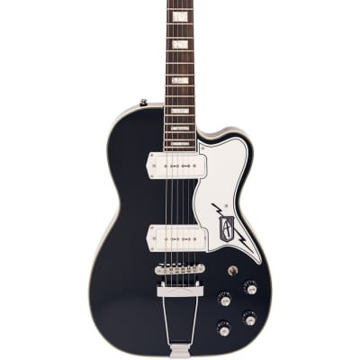 Airline Guitars Tuxedo - Black - Hollowbody Vintage Reissue Electric Guitar - NEW! for sale