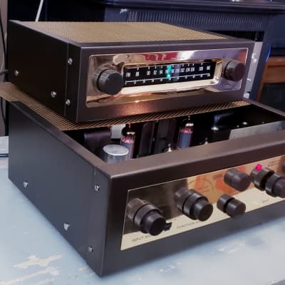 Beautiful Eico HF-81 EL84 Integrated Stereo Tube Amplifier w/ HFT-90 Tuner - See Demo Video image 2
