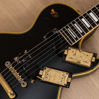 1980s Burny RLC-60 Custom Black Beauty Vintage Electric Guitar