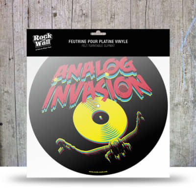 RockonWall Vinyl Record Player Felt Turntable Mat - Analog Invasion image 1