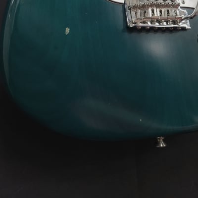 Custom Fender American Stratocaster 2002 CS69 Pups Teal Green Transparent Light Relic image 7