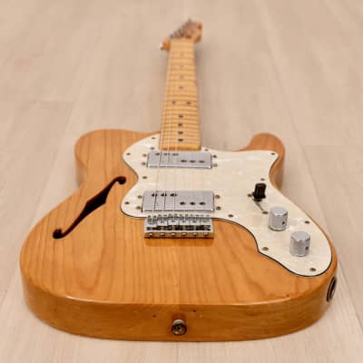 1979 Fender Telecaster Thinline Vintage Electric Guitar Natural, 100% Original w/ Wide Range, Case image 10