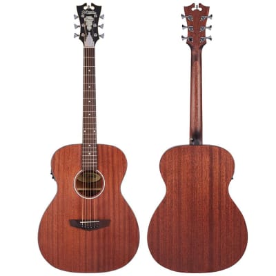 D'Angelico Premier Tammany LS Acoustic Guitar - Natural Mahogany image 2