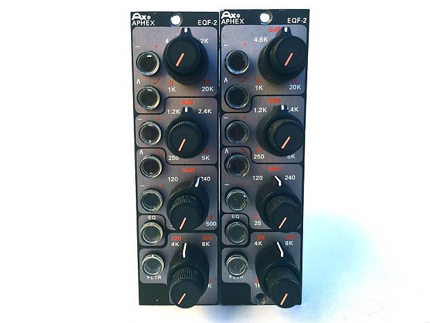 VINTAGE 1980s APHEX EQF-2 PARAMETRIC EQUALIZER PAIR 500
