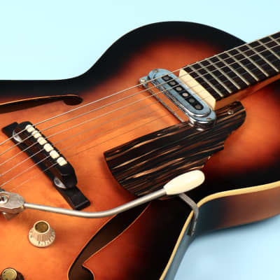 1966 Framus 5/51E Sunburst Hollowbody Archtop Electric Guitar image 12