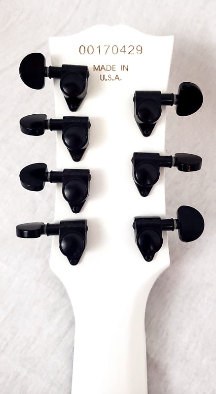 Rare SG Light 7 String Custom Guitar White With Black | Reverb