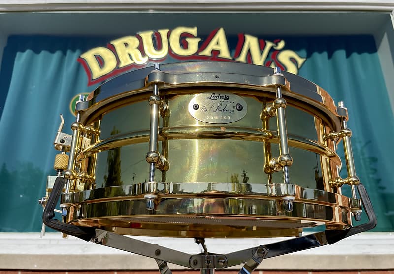 超歓迎 5x14 Ludwig 2000 Limited Drum Snare Millennium Brass Edition パーカッション・打楽器