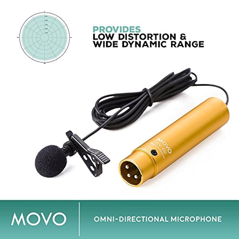Lavalier Microphone with 2 Microphone Capsules