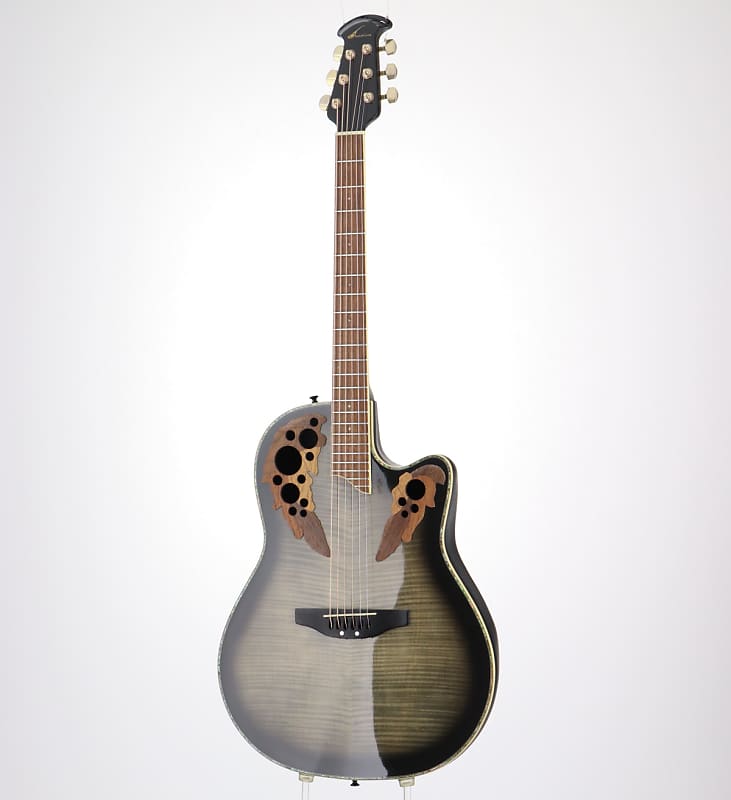 Ovation Celebrity CC48 Transparent Black Burst Flame (06/01)