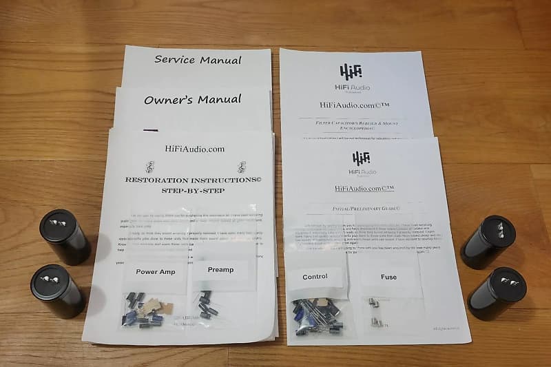 Kenwood KA-8100 restoration kit filter capacitor repair rebuild fix  			