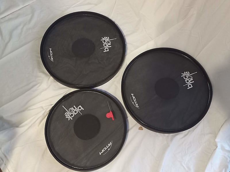 RTOM Black Hole Mesh Drum Pad Set (14", 14", 12") Reverb